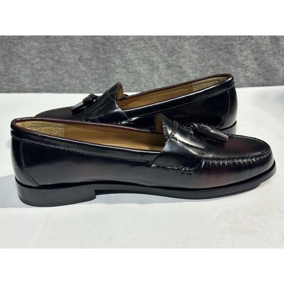 Cole Hann Pinch Tassel Loafers Brown Smooth Leather Burgundy Brown Men’s 10.5D main image 9